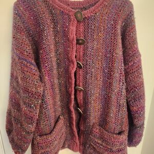 Multicolor Knit Women's Cardigan
